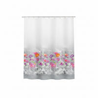 DUSCHVORHANG ABELLA 180/200 cm  - Grau, Basics, Textil (180/200cm) - Spirella