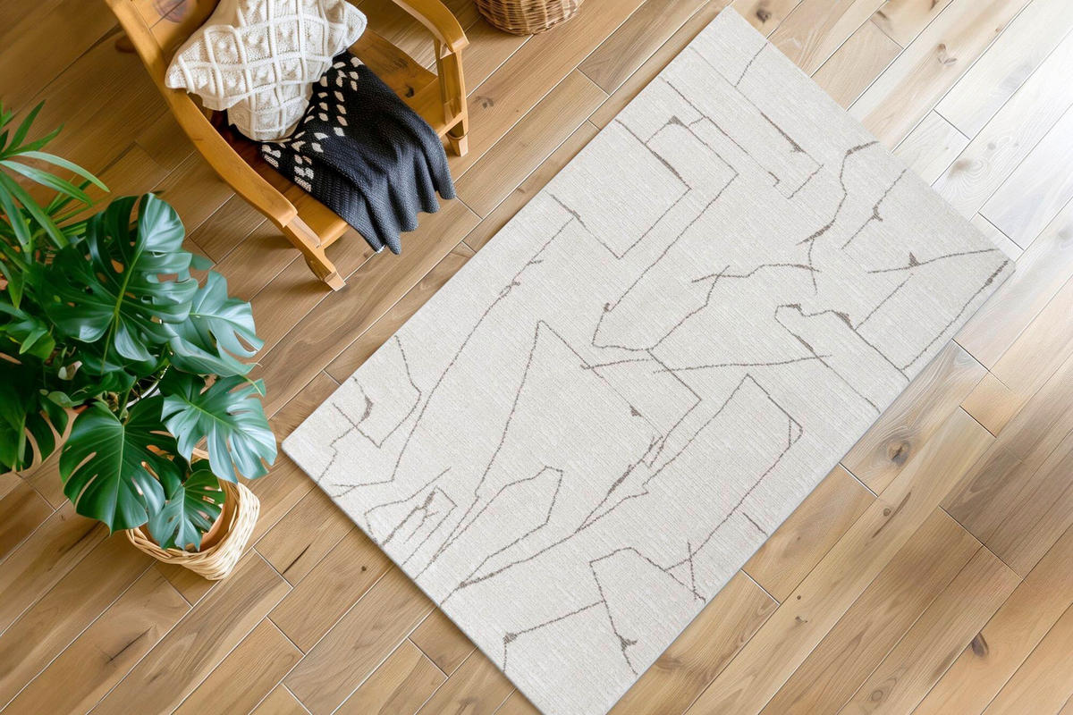 FLACHWEBETEPPICH 200/290 cm Creme  - Creme, Basics, Textil (200/290cm) - Kayoom