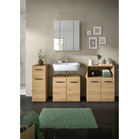 BADRUM 150 cm  - svart/ek Artisan, Basics, trämaterial/plast (150cm) - MID.YOU