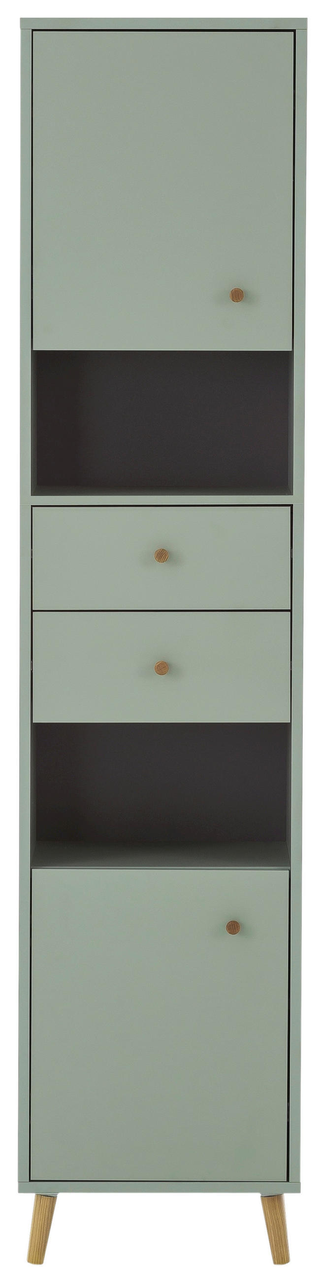 HOCHSCHRANK 40,3/180,6/33,1 cm  - Eichefarben/Eschefarben, MODERN, Holz/Holzwerkstoff (40,3/180,6/33,1cm) - Stylife