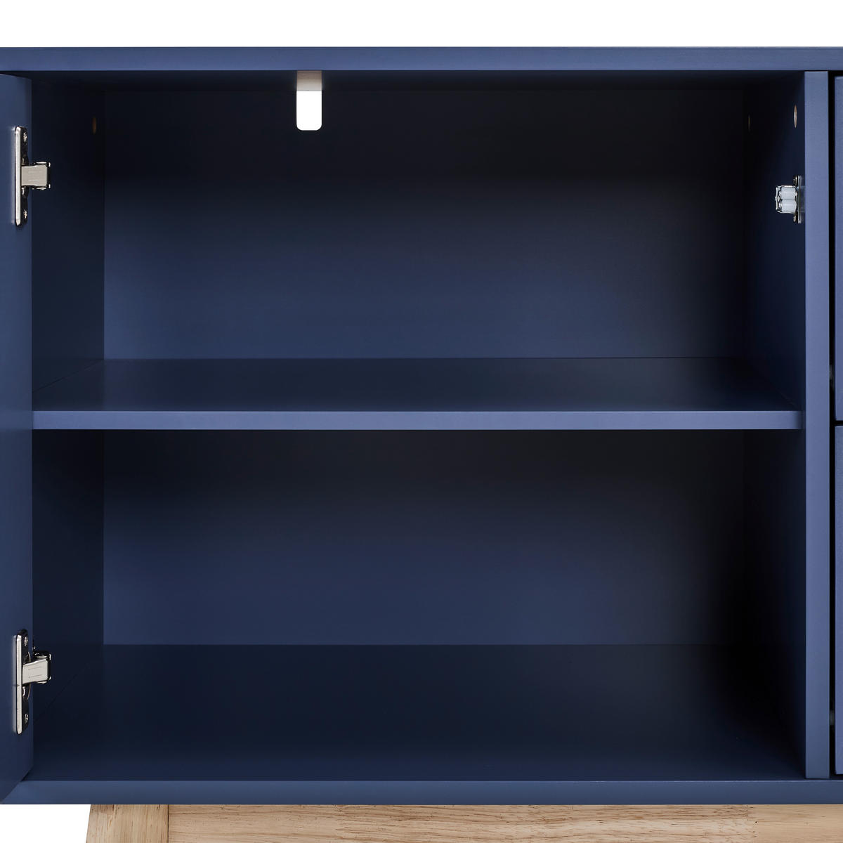 SIDEBOARD  in 160/72/40 cm  - Dunkelblau/Naturfarben, Design, Holz/Holzwerkstoff (160/72/40cm) - MID.YOU