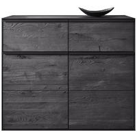 SCHUHSCHRANK LENYA GARDEROBEN 117/98/39 cm  - Anthrazit/Schwarz, Design, Holz/Metall (117/98/39cm) - Johann Jakob