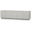 LOWBOARD Pencil  in 180/52/40 cm  - Hellgrau, Design, Holz (180/52/40cm) - Livetastic