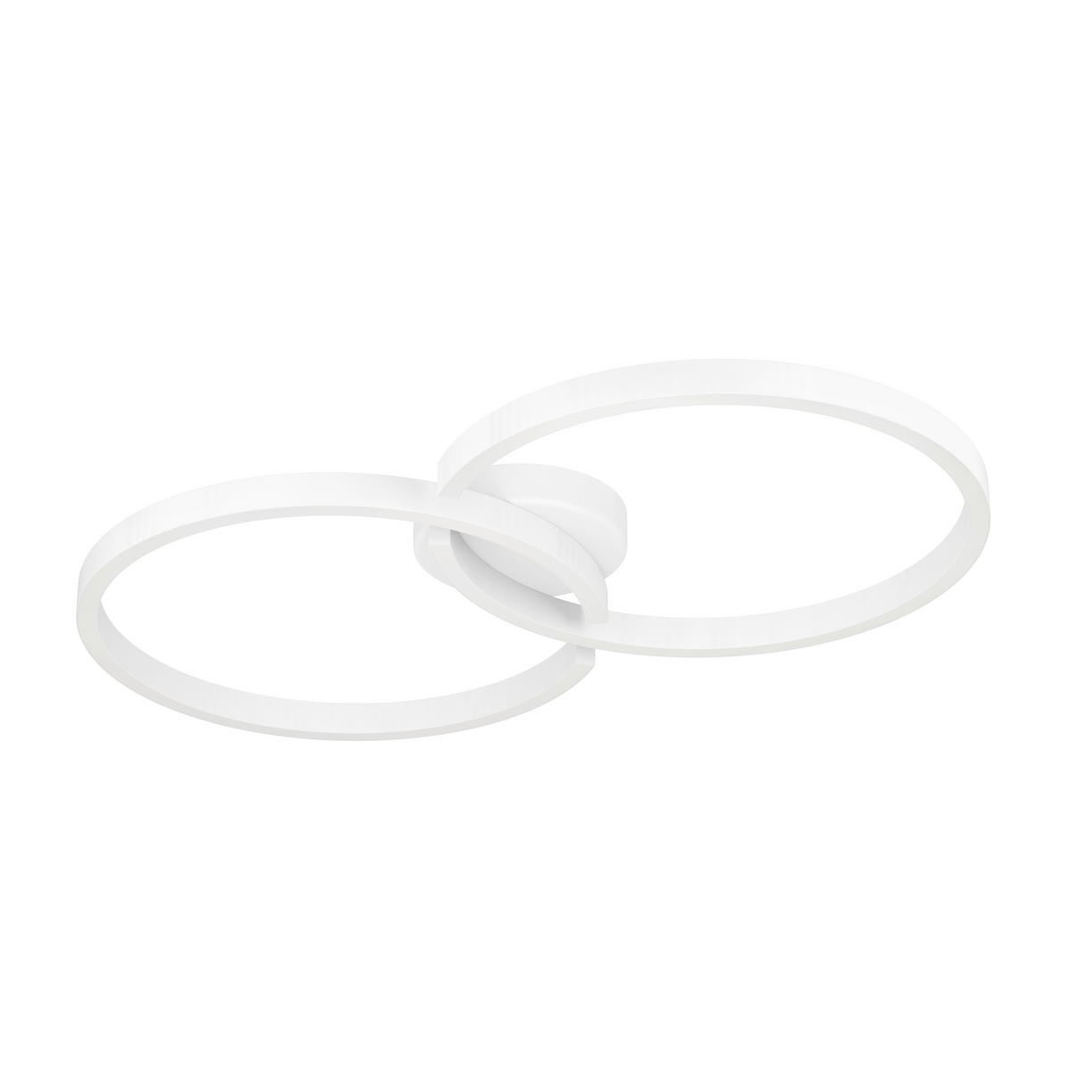 LED-DECKENLEUCHTE 67,5/38/6,5 cm   - Weiß, Design, Kunststoff/Metall (67,5/38/6,5cm) - Eglo