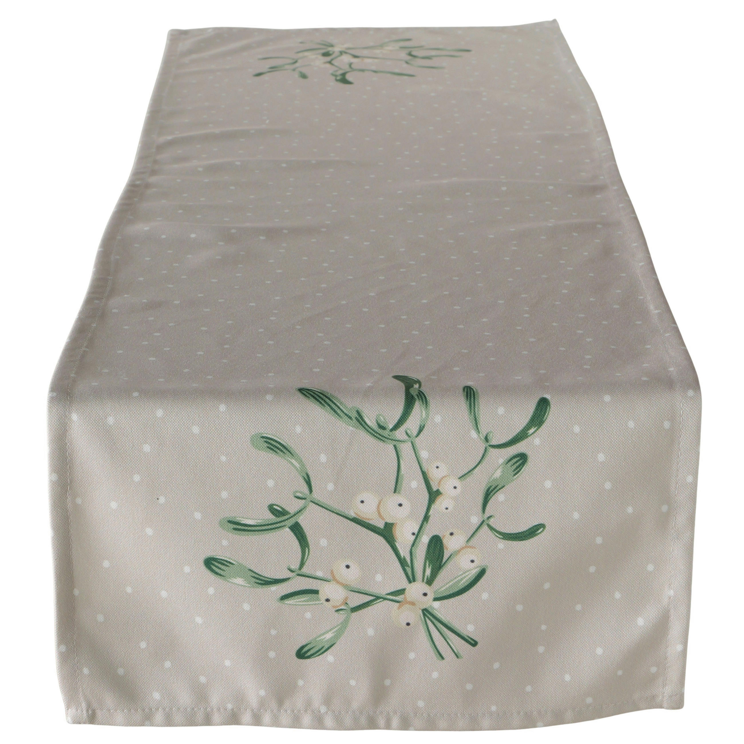 TISCHLÄUFER  - Beige/Weiß, Basics, Textil (140/40/0,5cm) - Boltze Home