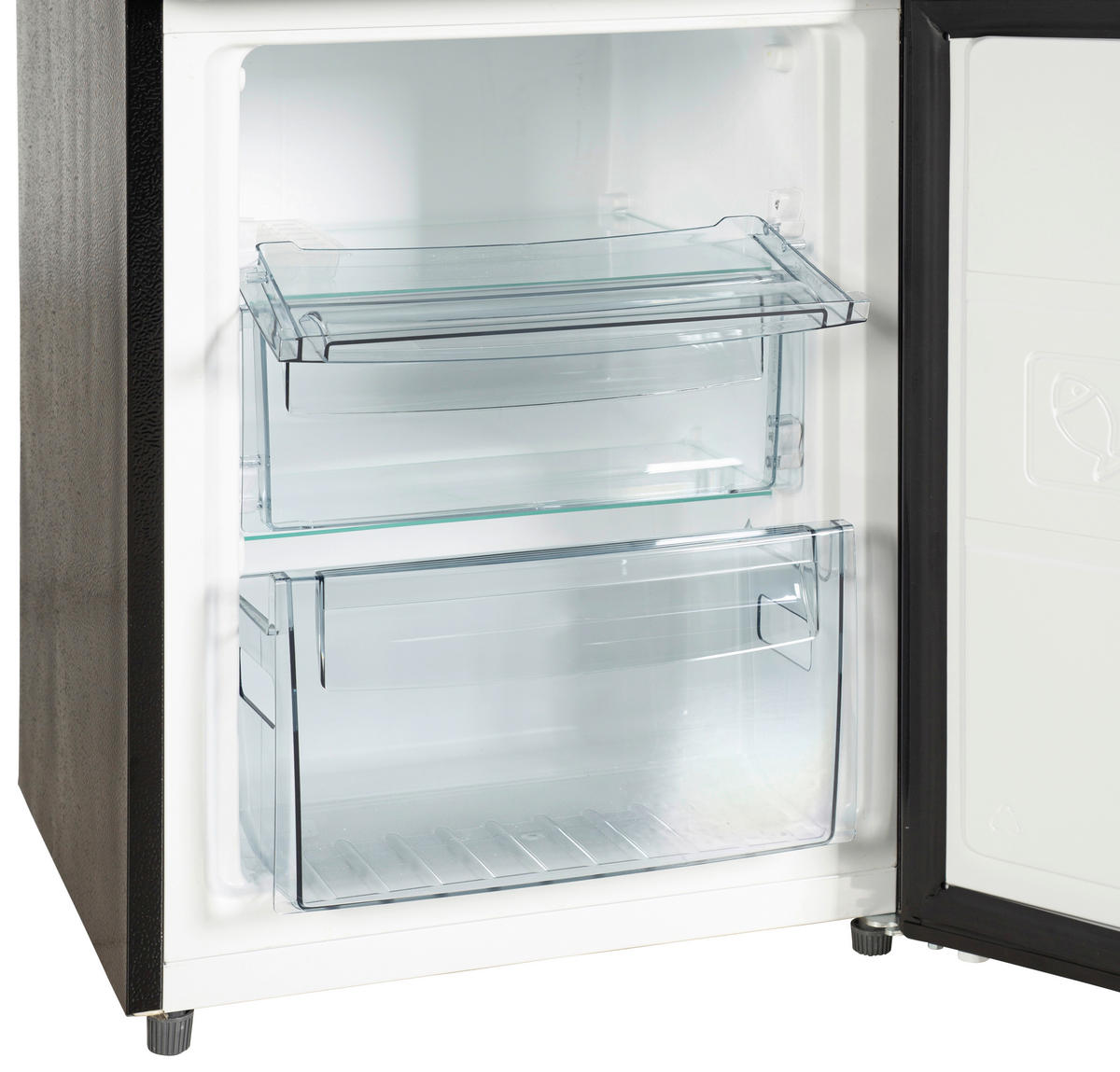KÜHL-GEFRIER-KOMBINATION 54,5/178/54 cm SKHABMFDIWSE  - Schwarz, Basics, Glas/Metall (54,5/178/54cm) - Mican