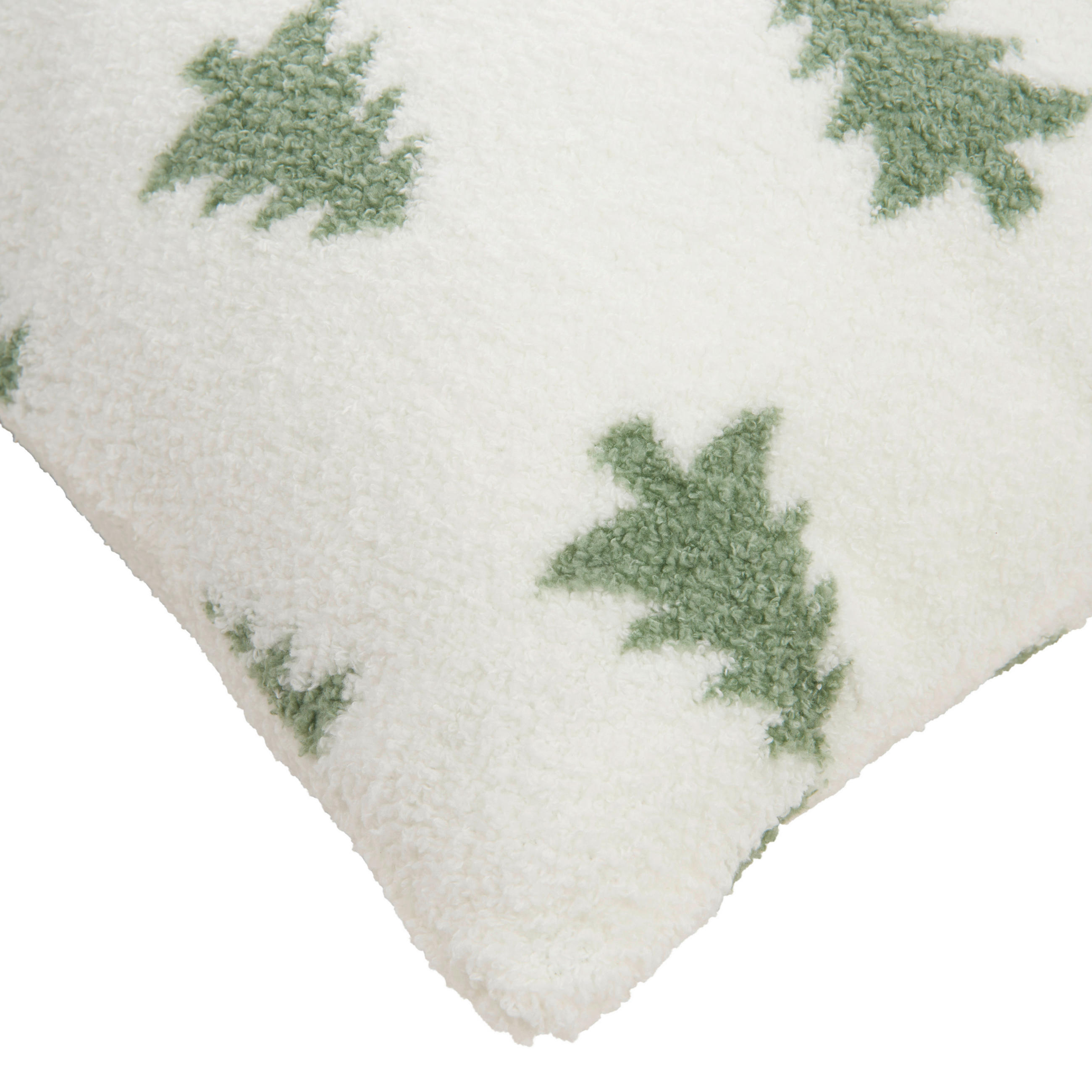KISSENHÜLLE 48/48 cm  - Weiß/Grün, KONVENTIONELL, Textil (48/48cm) - X-Mas