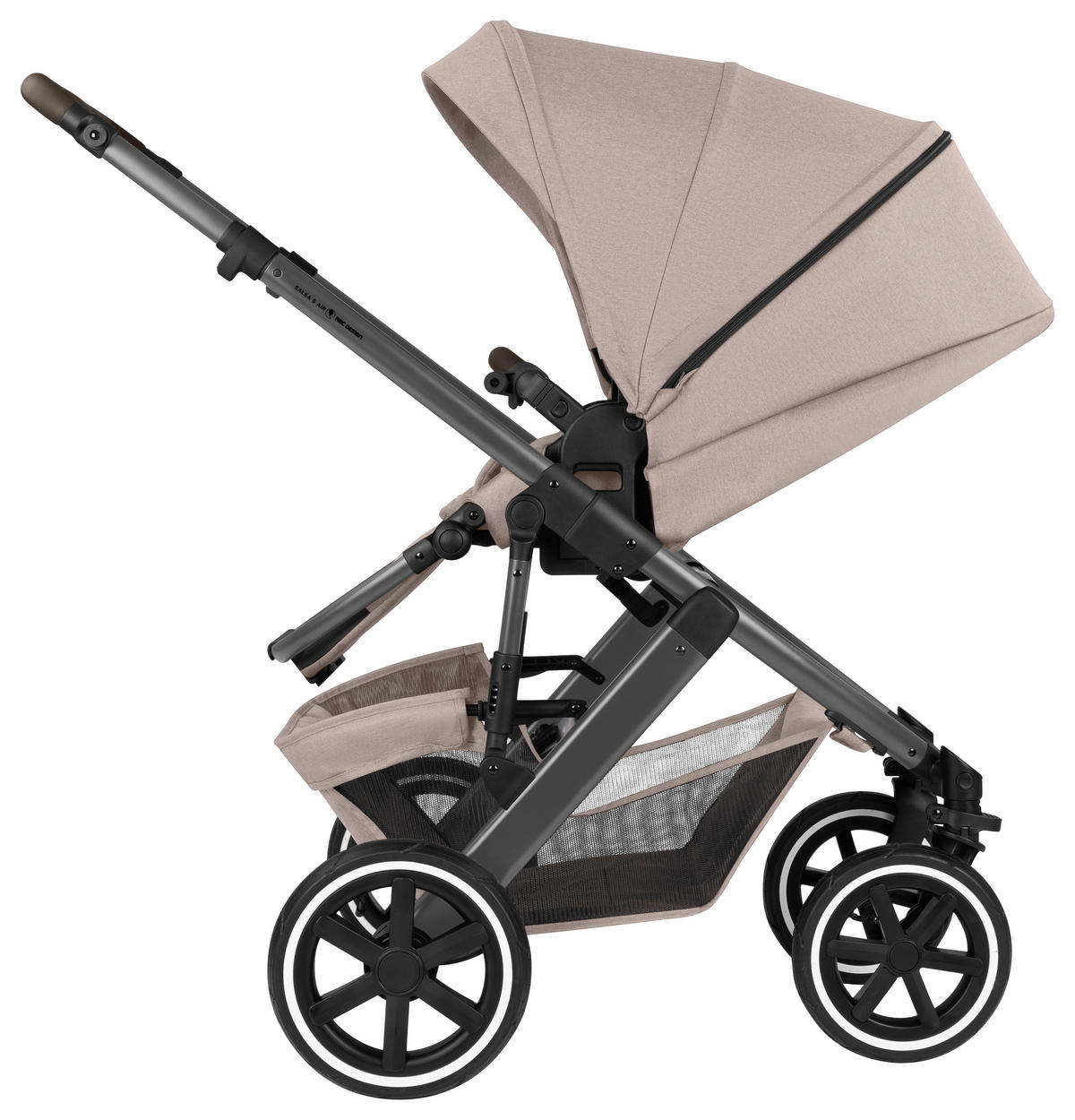 KINDERWAGEN Salsa 5 Air  - Beige, Basics, Textil/Metall (63/118/95.5cm) - ABC Design
