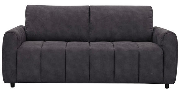 SCHLAFSOFA Leinenoptik Dunkelgrau  - Dunkelgrau/Schwarz, Design, Kunststoff/Textil (198/91/100cm) - Carryhome