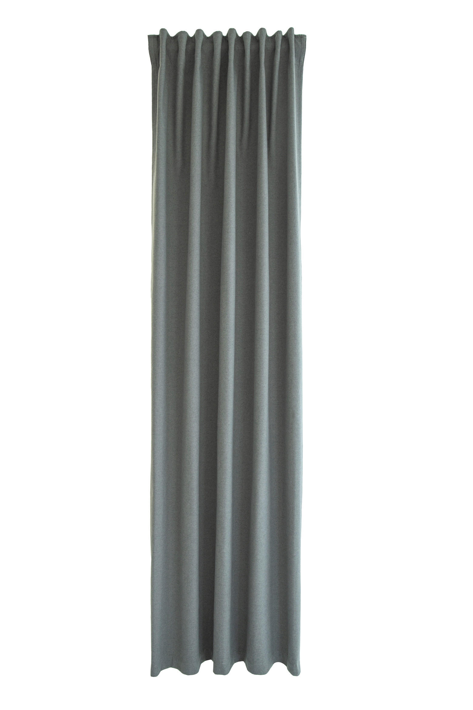 WÄRMESCHUTZVORHANG blickdicht  - Grau, Basics, Textil (140/245cm)