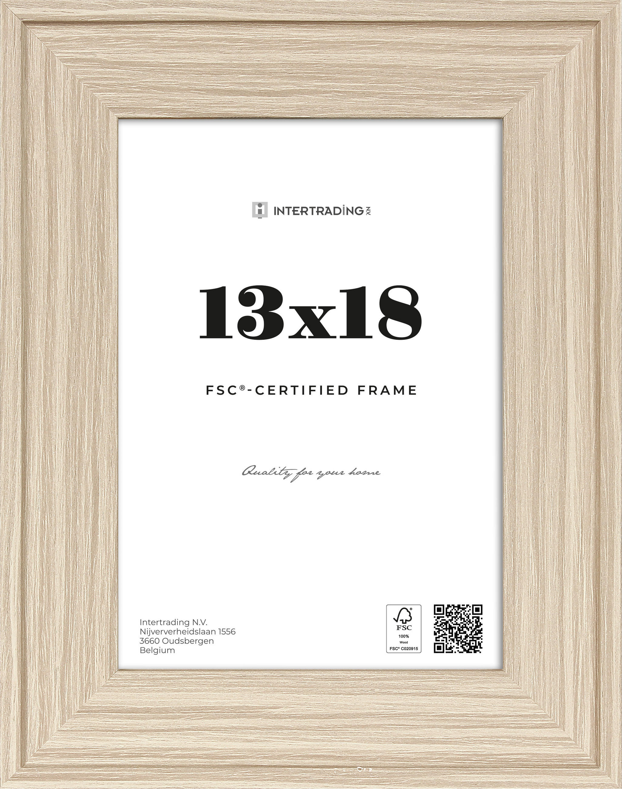 BILDERRAHMEN 19/1,6/24 cm  - Eichefarben, Basics, Holzwerkstoff (19/1,6/24cm)