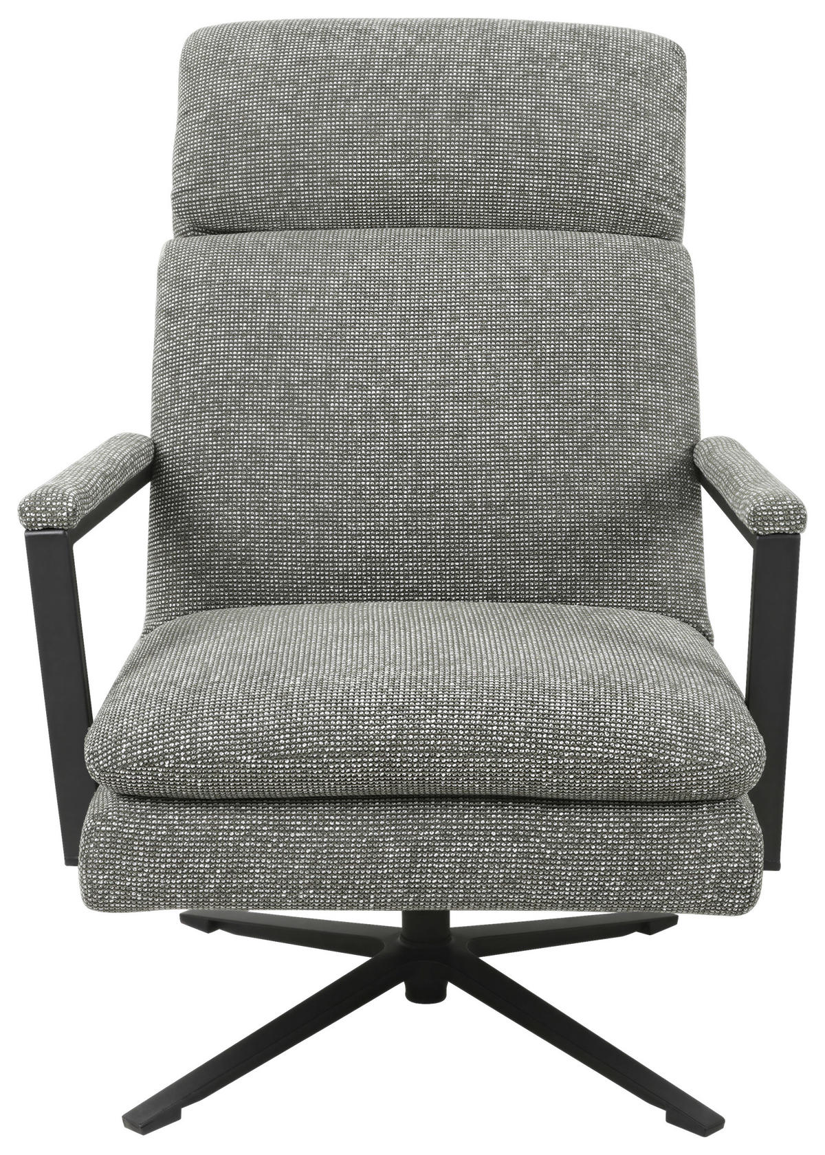 FOTEL - fekete/zöld, Basics, textil/fém (73/102/92cm) - Stylife