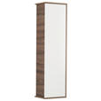 HOCHSCHRANK 41,2/152,1/32,0 cm  - Nussbaumfarben/Weiß, Basics, Glas/Holzwerkstoff (41,2/152,1/32,0cm) - Voleo