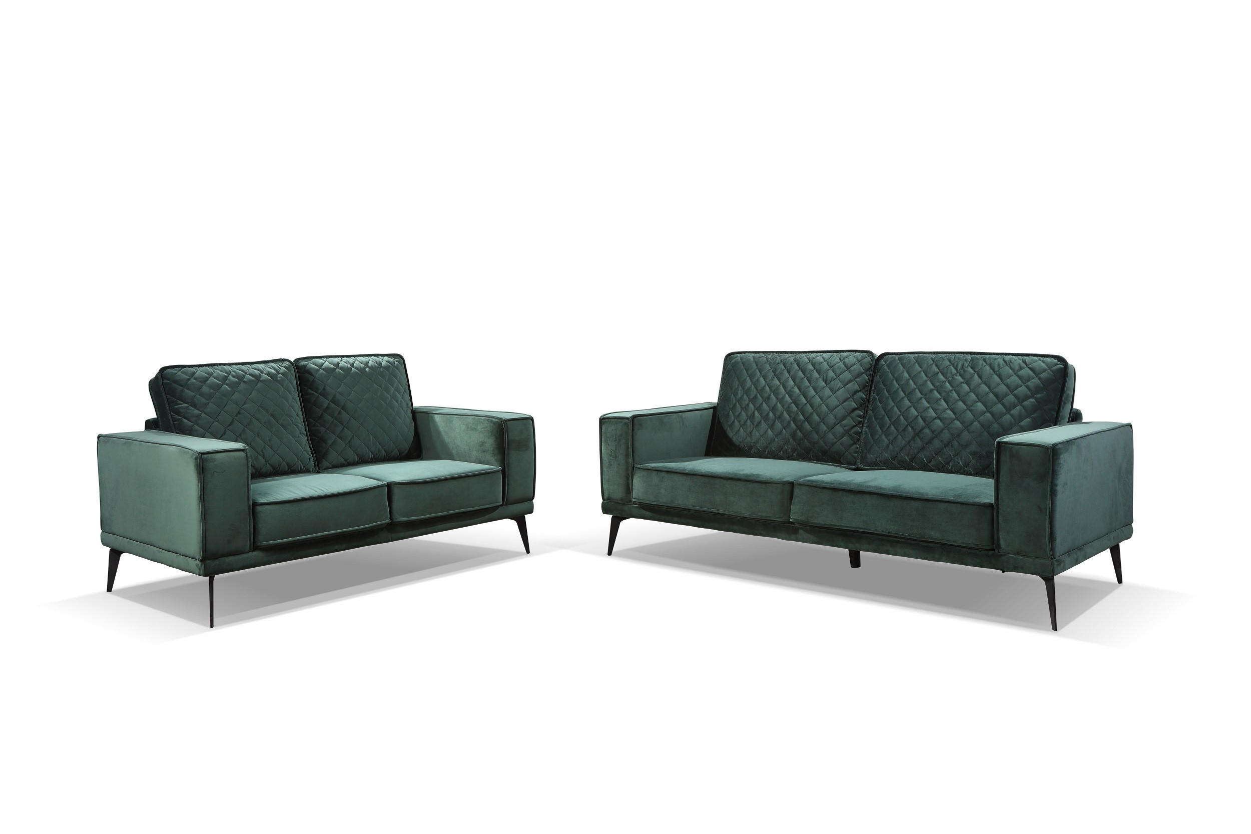 DVOSJED drvo, metal, tekstil  tamno zelena    - tamno zelena/crna, Trend, drvo/metal (152/84/88cm) - Xora