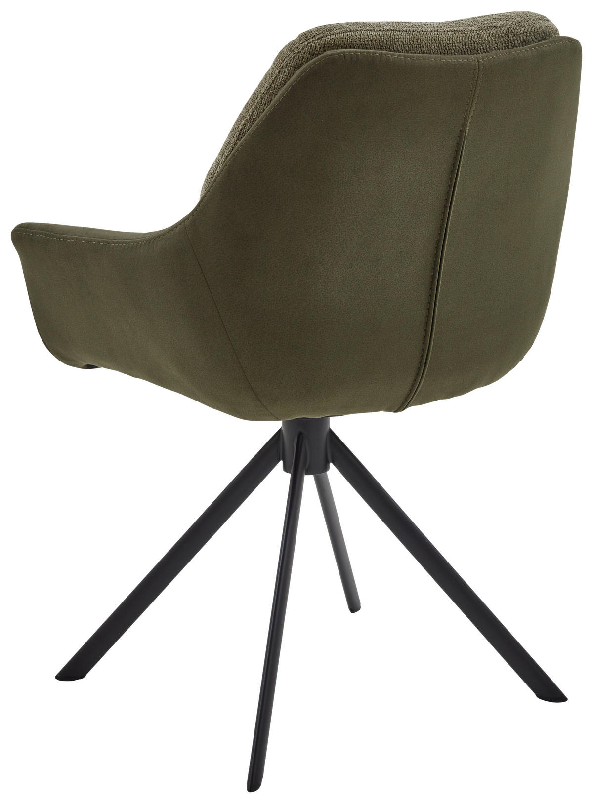 ARMLEHNSTUHL  in Eisen Webstoff, Mikrofaser  - Schwarz/Grün, Design, Textil/Metall (62/83,5/65cm) - Valnatura