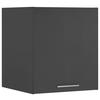 AUFSATZSCHRANK 68/76/68 cm  in  - Chromfarben/Anthrazit, Design, Holzwerkstoff/Metall (68/76/68cm)