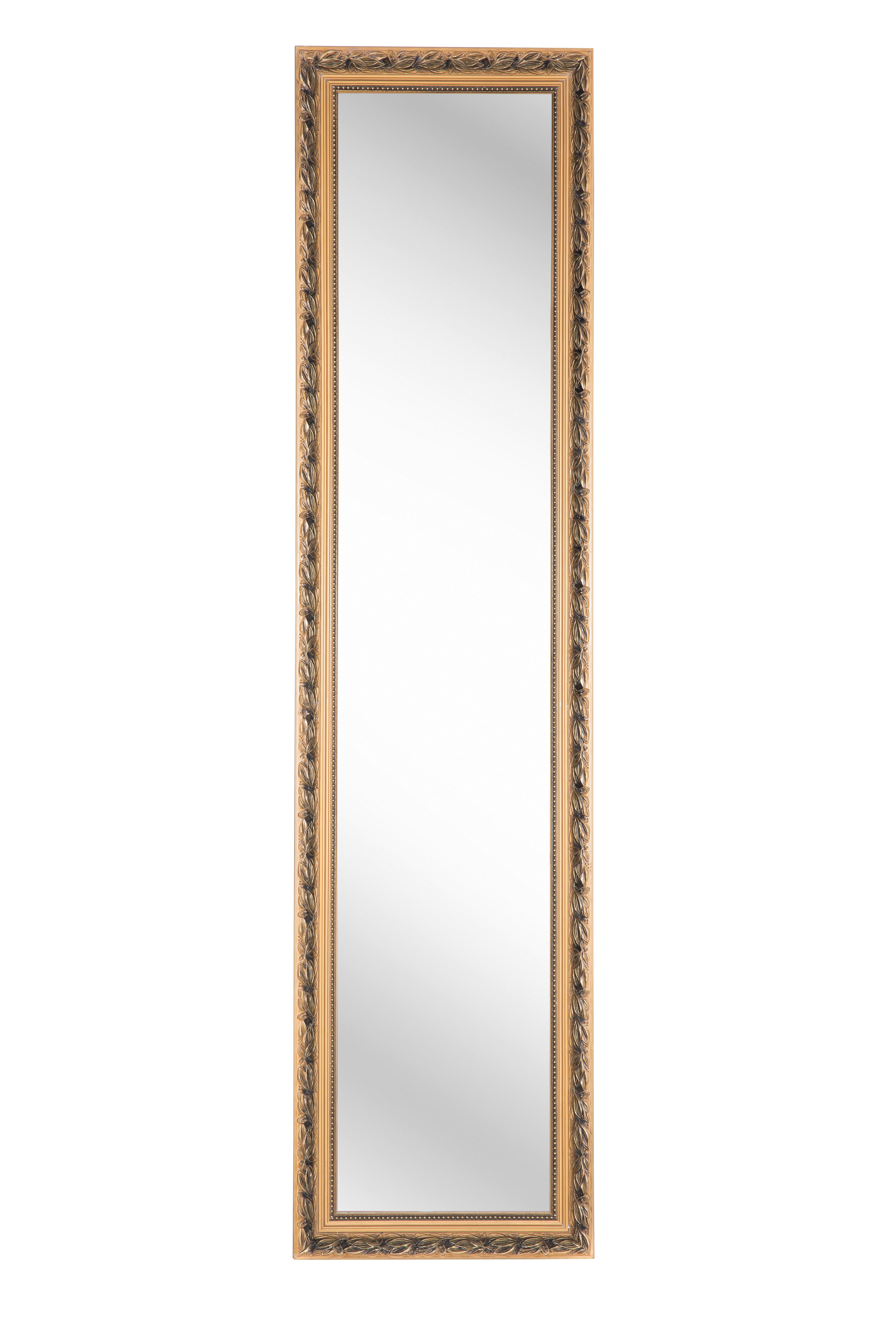 STANDSPIEGEL 40/160/5 cm  - Goldfarben, LIFESTYLE, Glas/Holz (40/160/5cm) - Carryhome