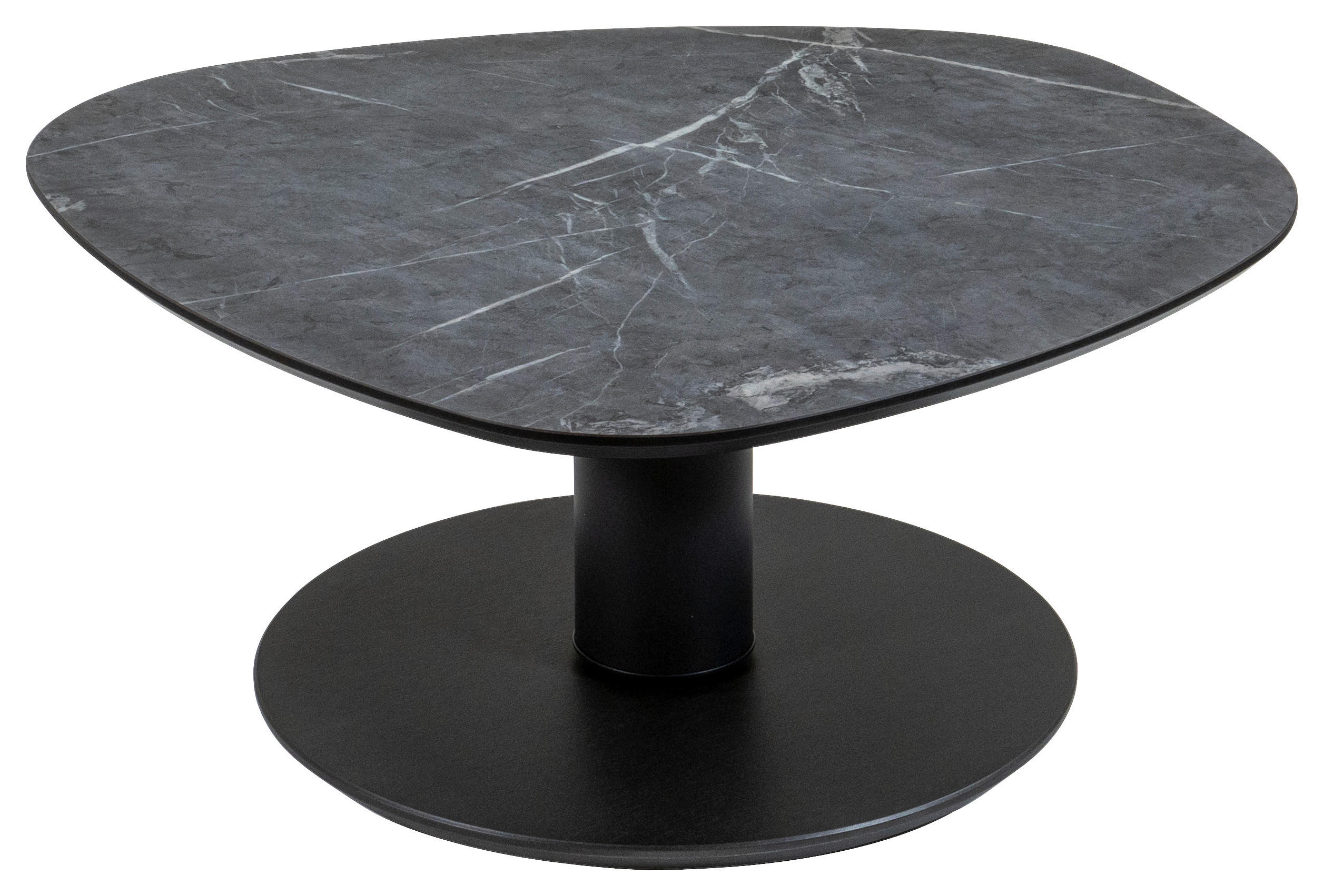 COUCHTISCH 80/80/39-76 cm Freiform Anthrazit, Dunkelgrau  - Dunkelgrau/Anthrazit, Design, Holzwerkstoff/Metall (80/80/39-76cm) - Venda