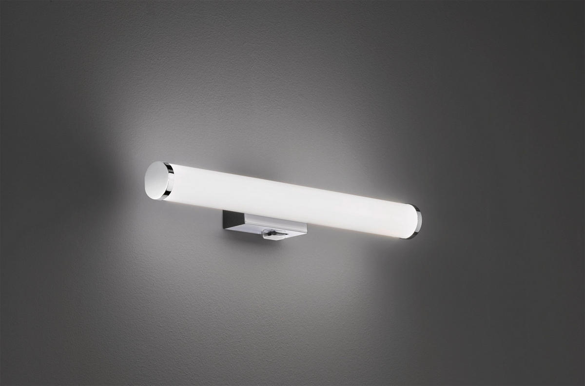 BADEZIMMER-WANDLEUCHTE 40/5,5 cm   - Chromfarben/Weiß, Basics, Kunststoff/Metall (40/5,5cm) - Trio Leuchten