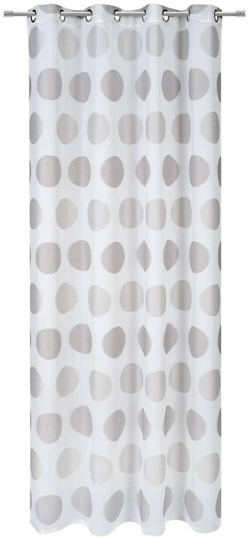 ZAVJESA S RINGOVIMA siva 140/245 cm   - siva, Design, tekstil (140/245cm) - Esposa
