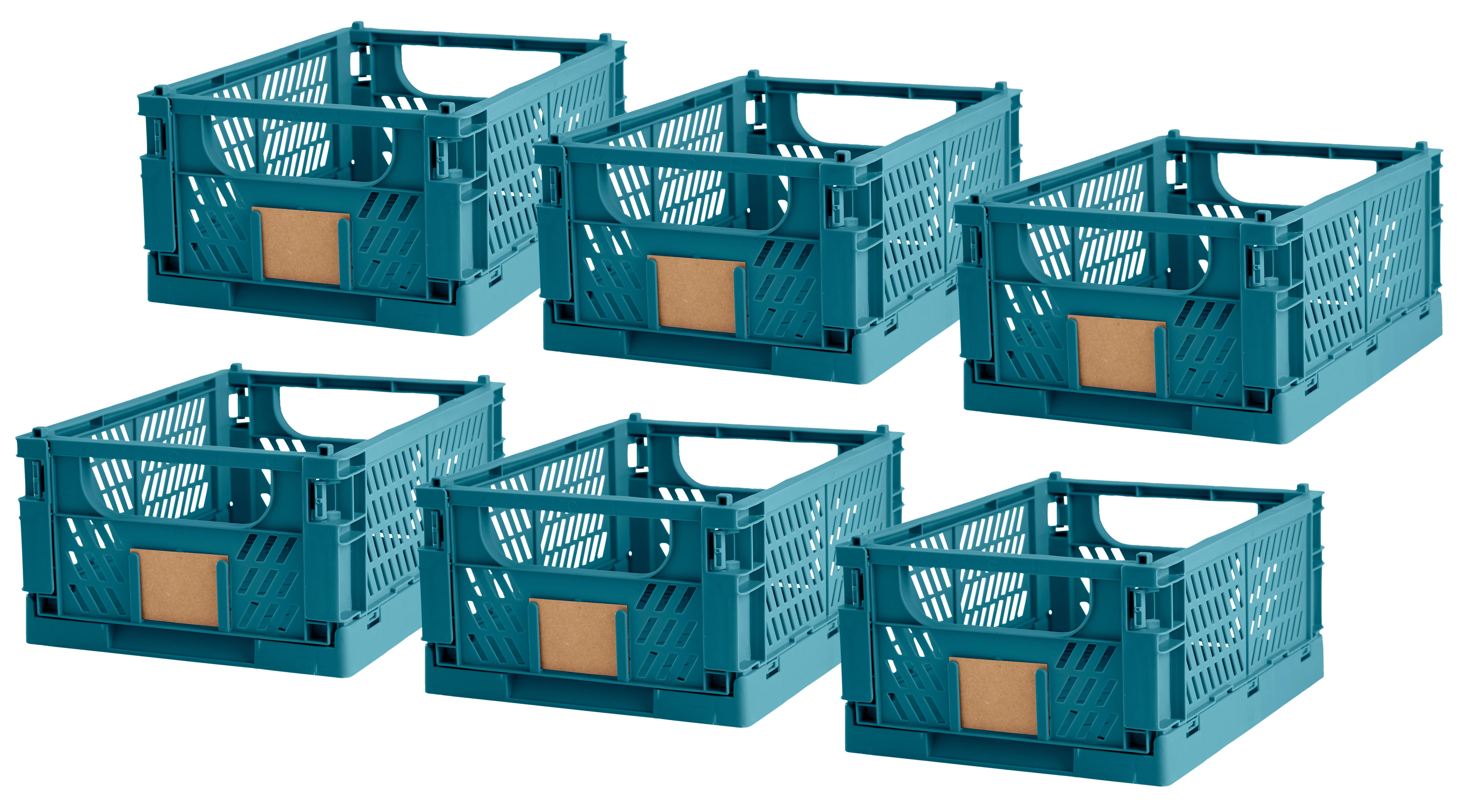 ATRIGO Klappboxen aus Kunststoff in Blau