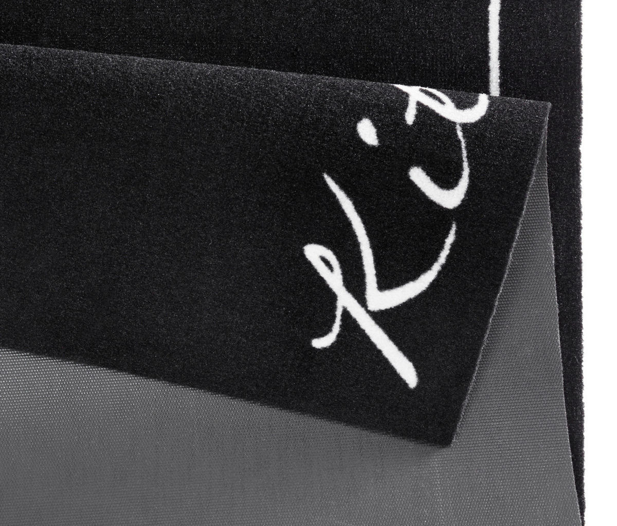 Küchenläufer in Schwarz/Weiß ( 50/150 cm Cook & Clean Weiß, Schwarz  - Schwarz/Weiß, Design, Kunststoff/Textil (50/150cm) - Hanse Home