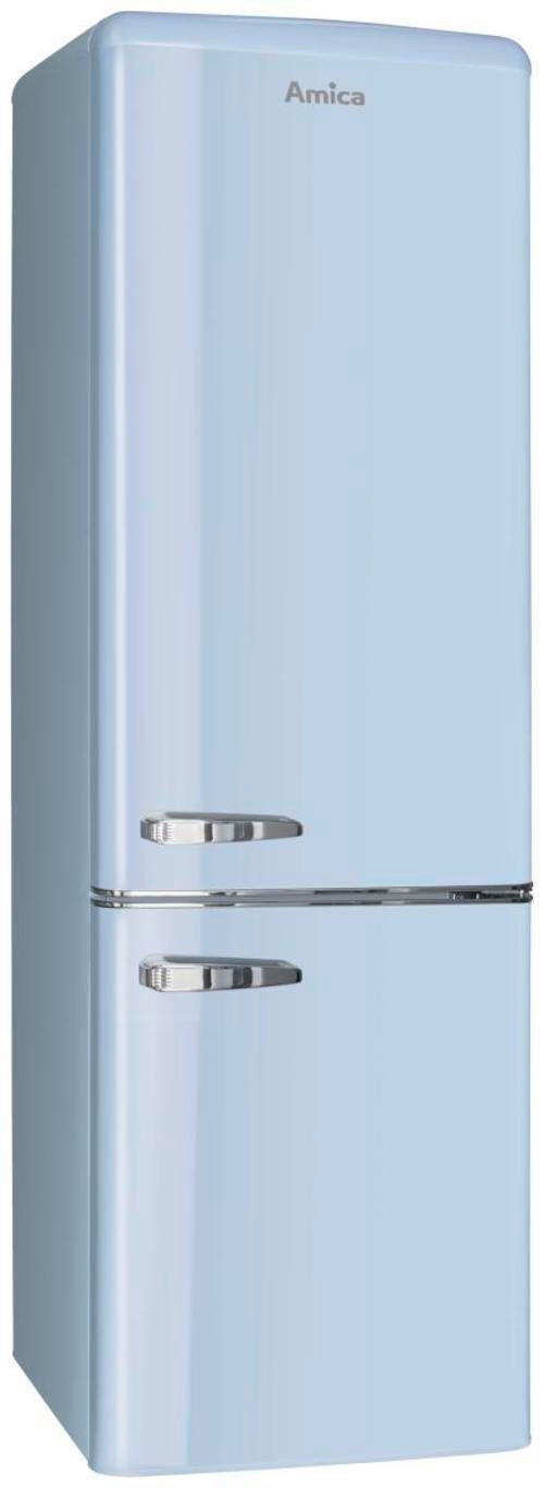 KÜHL-GEFRIER-KOMBINATION KGCR387100L  - Hellblau, Basics, Metall (55/181/61,5cm) - Amica