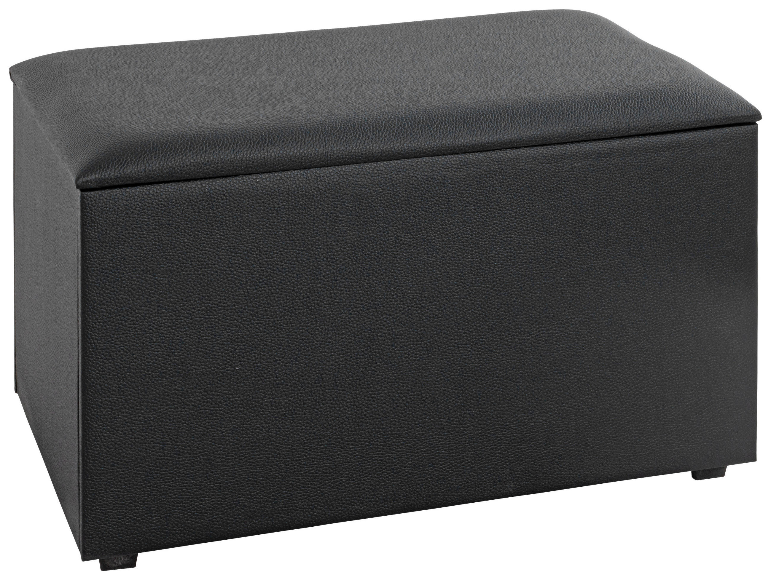 TRUHENBANK in Textil, Holzwerkstoff 65/42/40 cm  - Schwarz, MODERN, Holzwerkstoff/Textil (65/42/40cm)