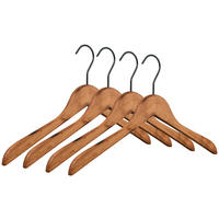 KLEIDERBÜGELSET 4-TEILIG 43 cm Holz  - Braun/Kupferfarben, KONVENTIONELL, Holz (43cm)