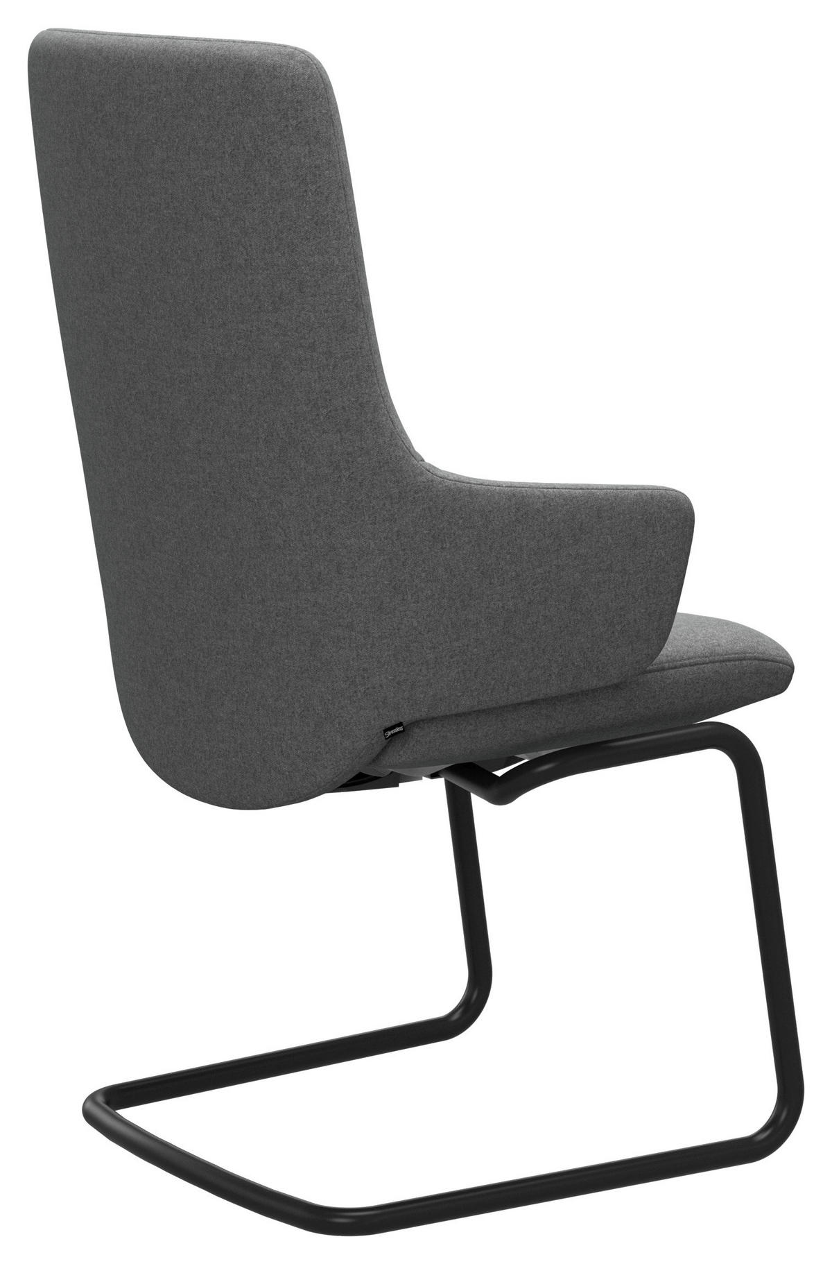 ARMLEHNSTUHL  in Aluminium Flachgewebe  - Hellgrau/Schwarz, Design, Textil/Metall (58/105/63cm) - Stressless