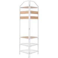 GARDEROBE  in 46/180/46 cm  - Eichefarben/Weiß, Design, Holzwerkstoff/Metall (46/180/46cm) - MID.YOU