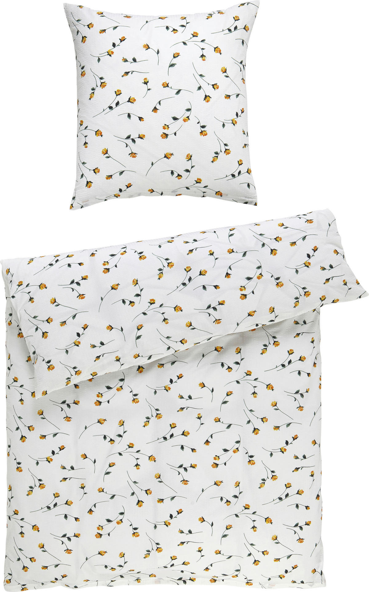 BETTWÄSCHE Tango Seersucker 135/200 cm  - Gelb, Basics, Textil (135/200cm) - Janine