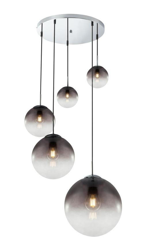 HÄNGELEUCHTE VARUS 65/150 cm   - Design, Glas/Metall (65/150cm) - Globo
