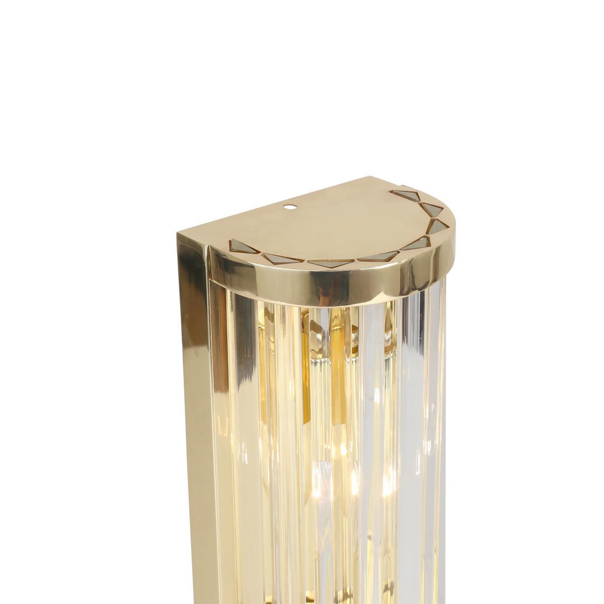 WANDLEUCHTE   - Goldfarben, KONVENTIONELL, Glas (30/13/10cm)