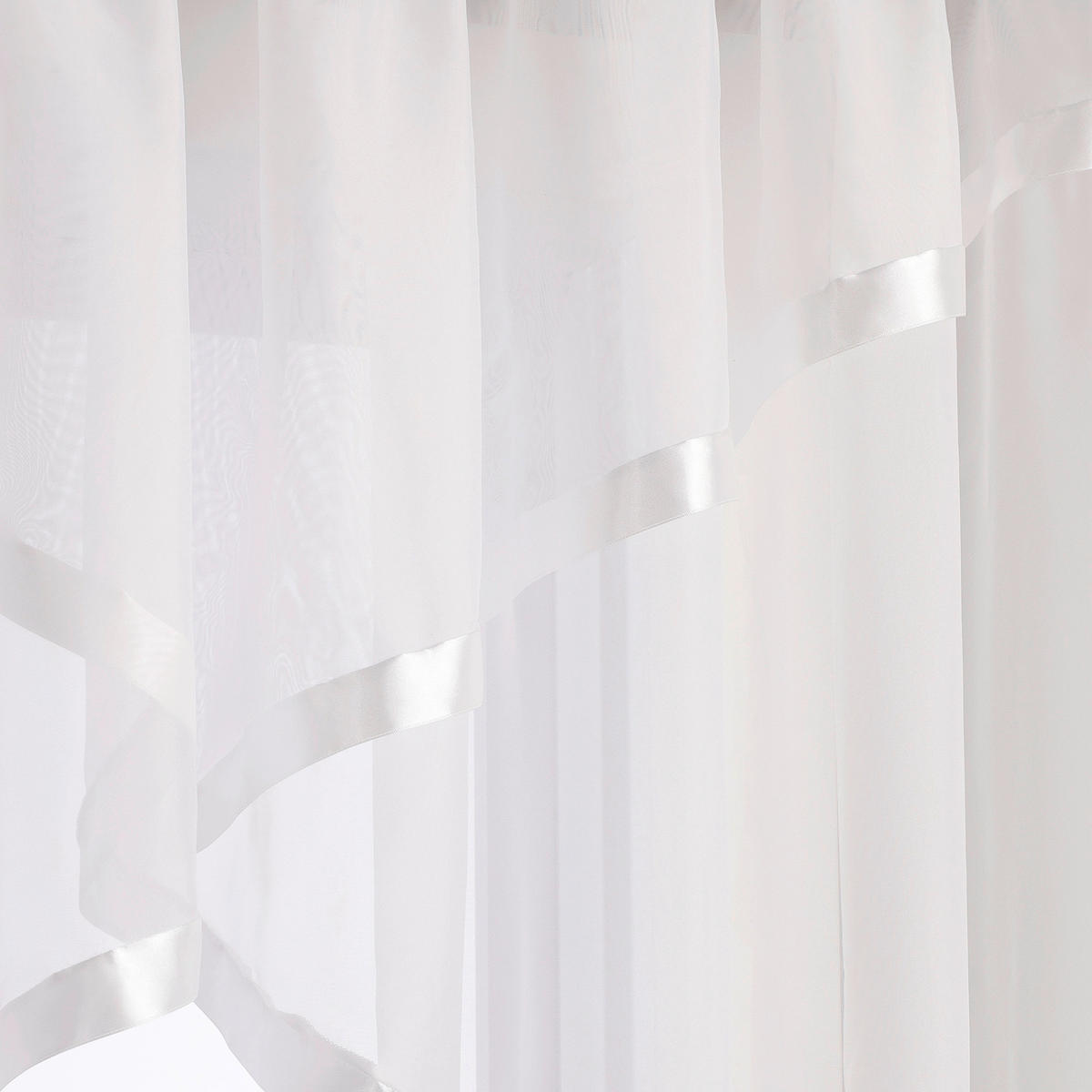 KURZGARDINE   300/120 cm   - Weiß, Basics, Textil (300/120cm) - Joyswahl