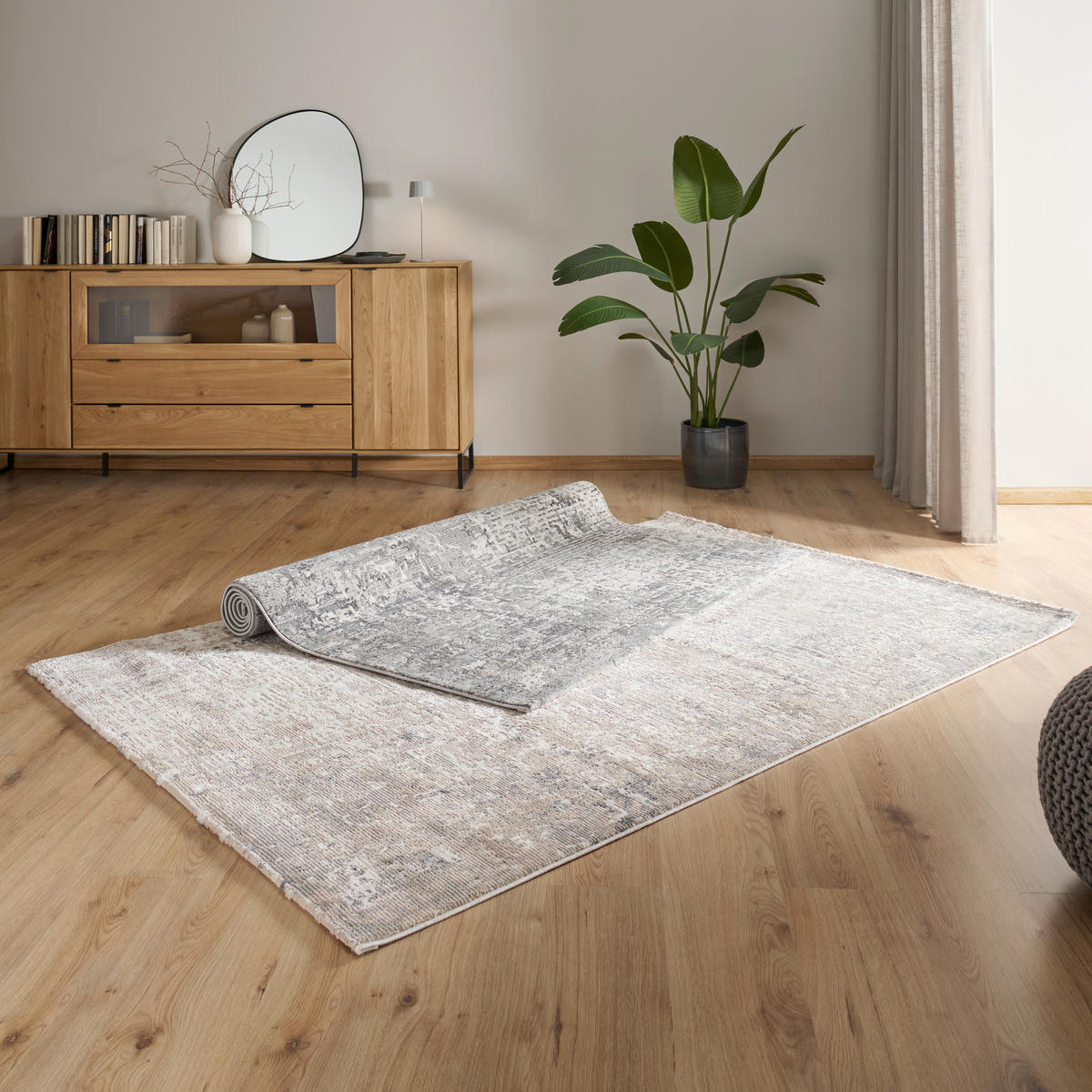 Covor Vintage  - gri deschis, Design, textil (200/290cm) - Novel