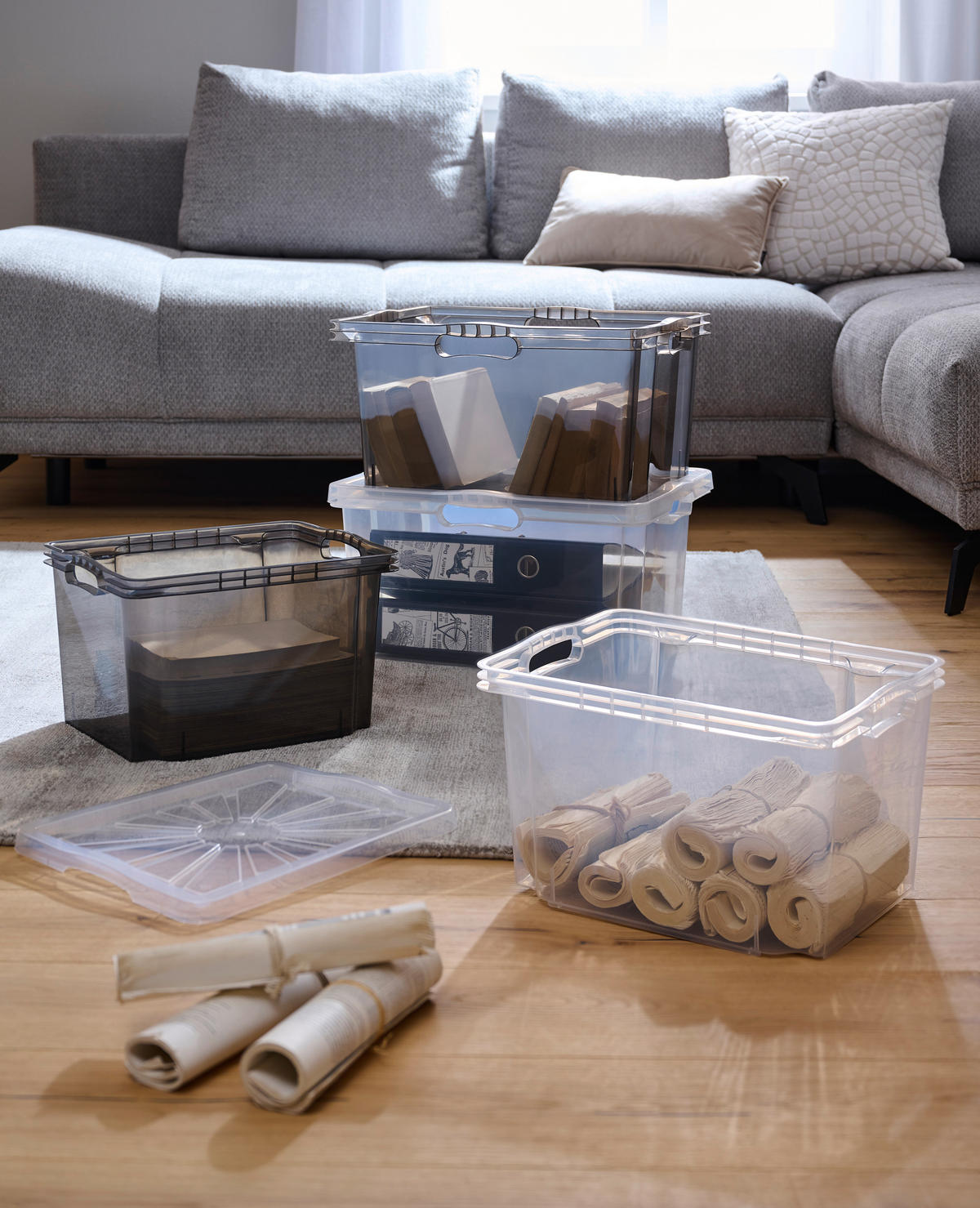 BOX     - Grau, Basics, Kunststoff (35/27/21cm)