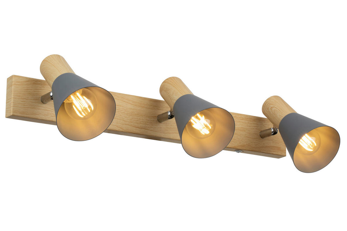 DECKENLEUCHTE    50/11,5/12,5 cm  - Grau, Trend, Metall (50/11,5/12,5cm) - Novel