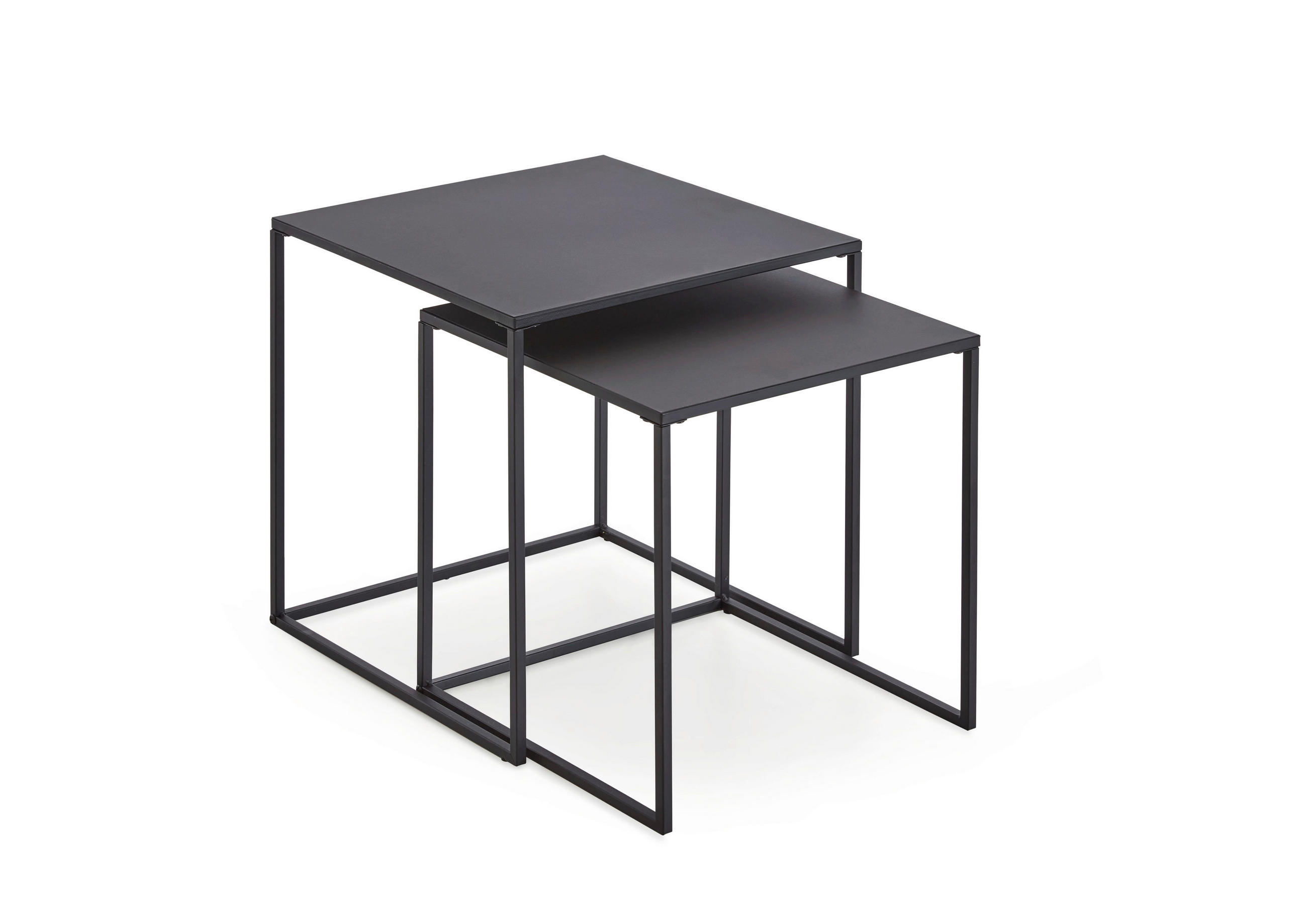 COUCHTISCH Schwarz  - Schwarz, Design, Metall (38/41/38cm) - MID.YOU