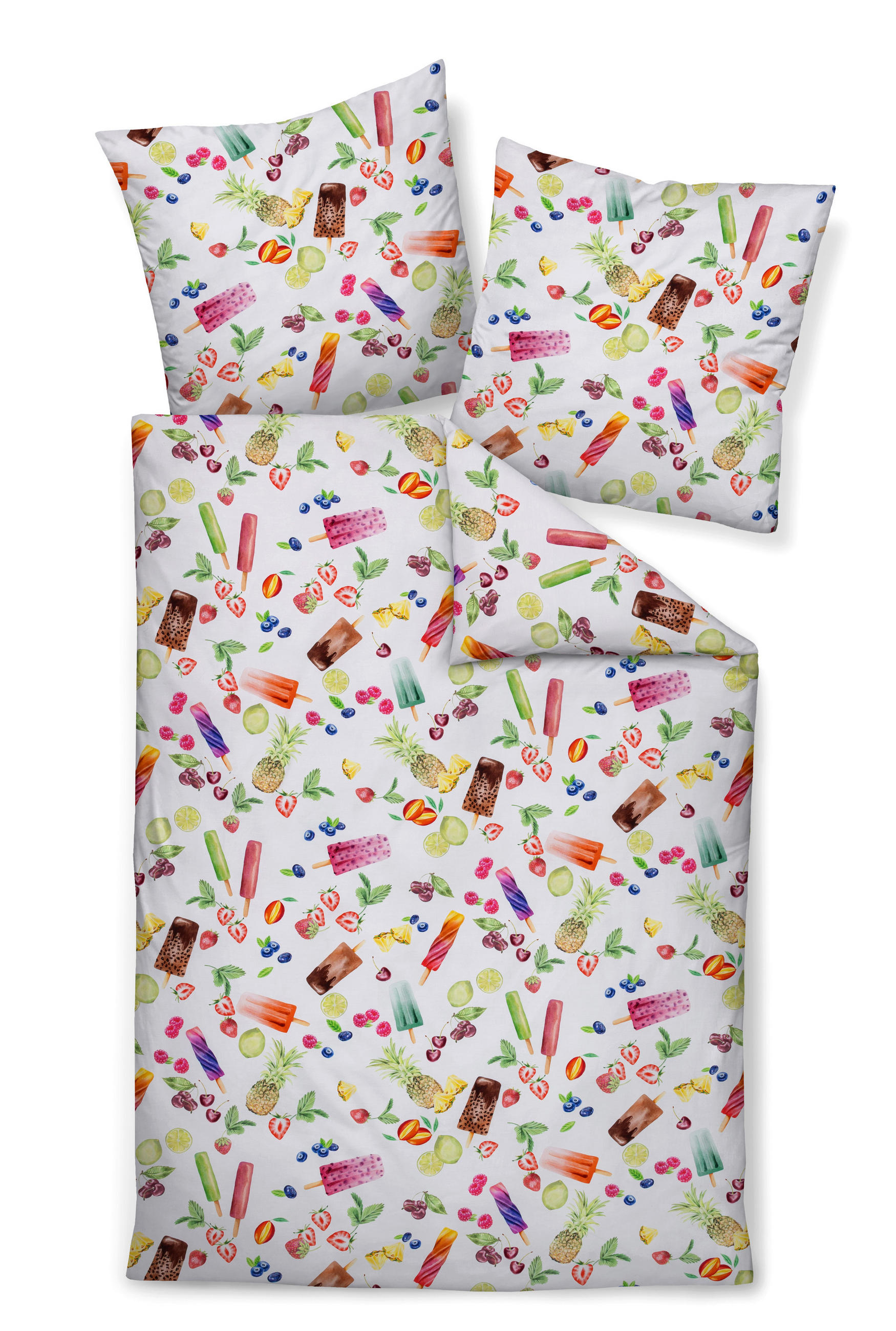 POSTELJNINA 135/200 cm mako saten večbarvno  - večbarvno, Konvencionalno, tekstil (135/200cm) - Janine