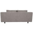 SCHLAFSOFA Lia in Webstoff Dunkelgrau  - Dunkelgrau/Schwarz, Design, Textil/Metall (197/84/92,5cm) - Hom`in