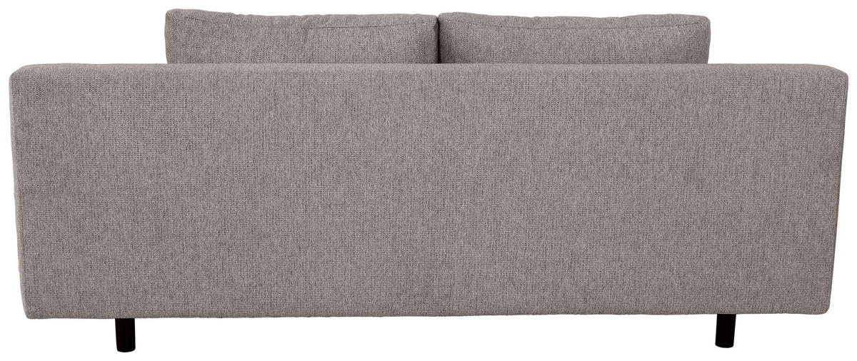 SCHLAFSOFA Webstoff Dunkelgrau  - Dunkelgrau/Schwarz, Design, Textil/Metall (197/84/92,5cm) - home24