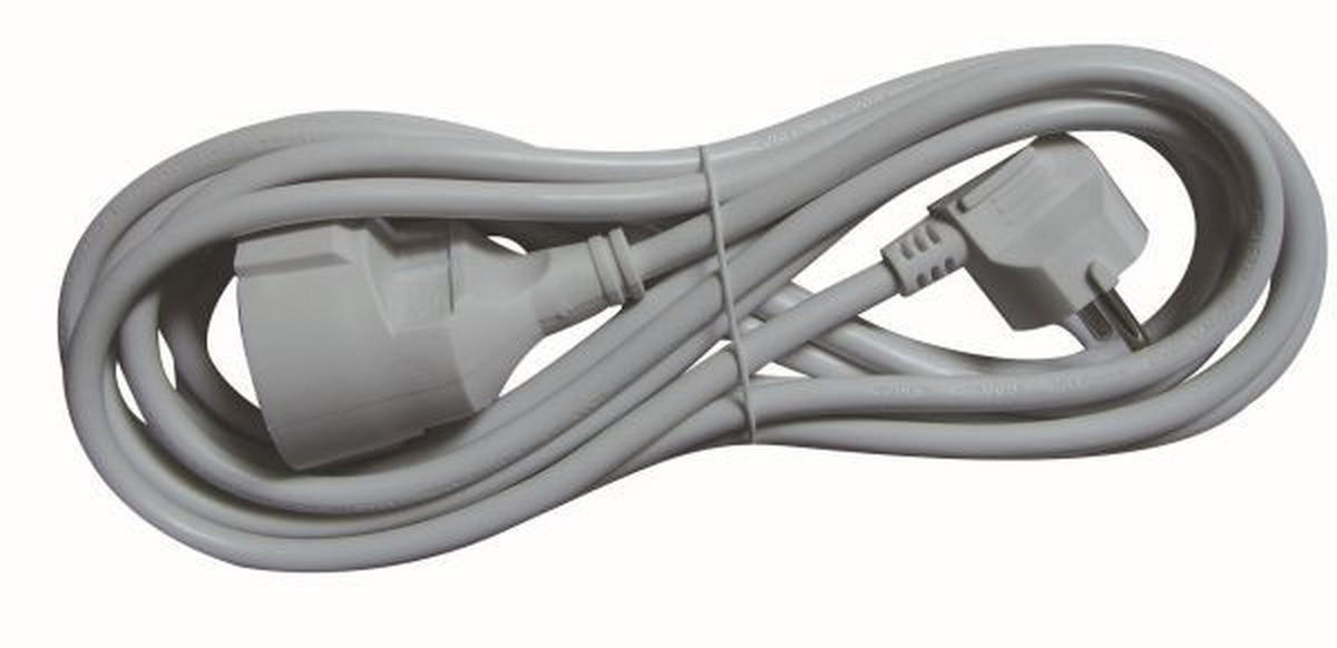 VERLÄNGERUNGSKABEL - Weiß, Basics, Kunststoff/Metall (500cm) - Homeware