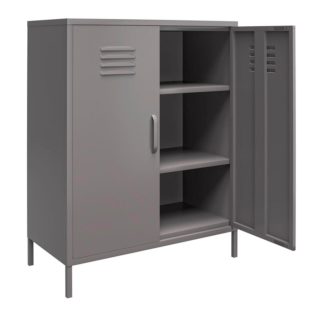 HIGHBOARD Bradford  in 79/100/39 cm  - Grau, Design, Metall (79/100/39cm) - MID.YOU