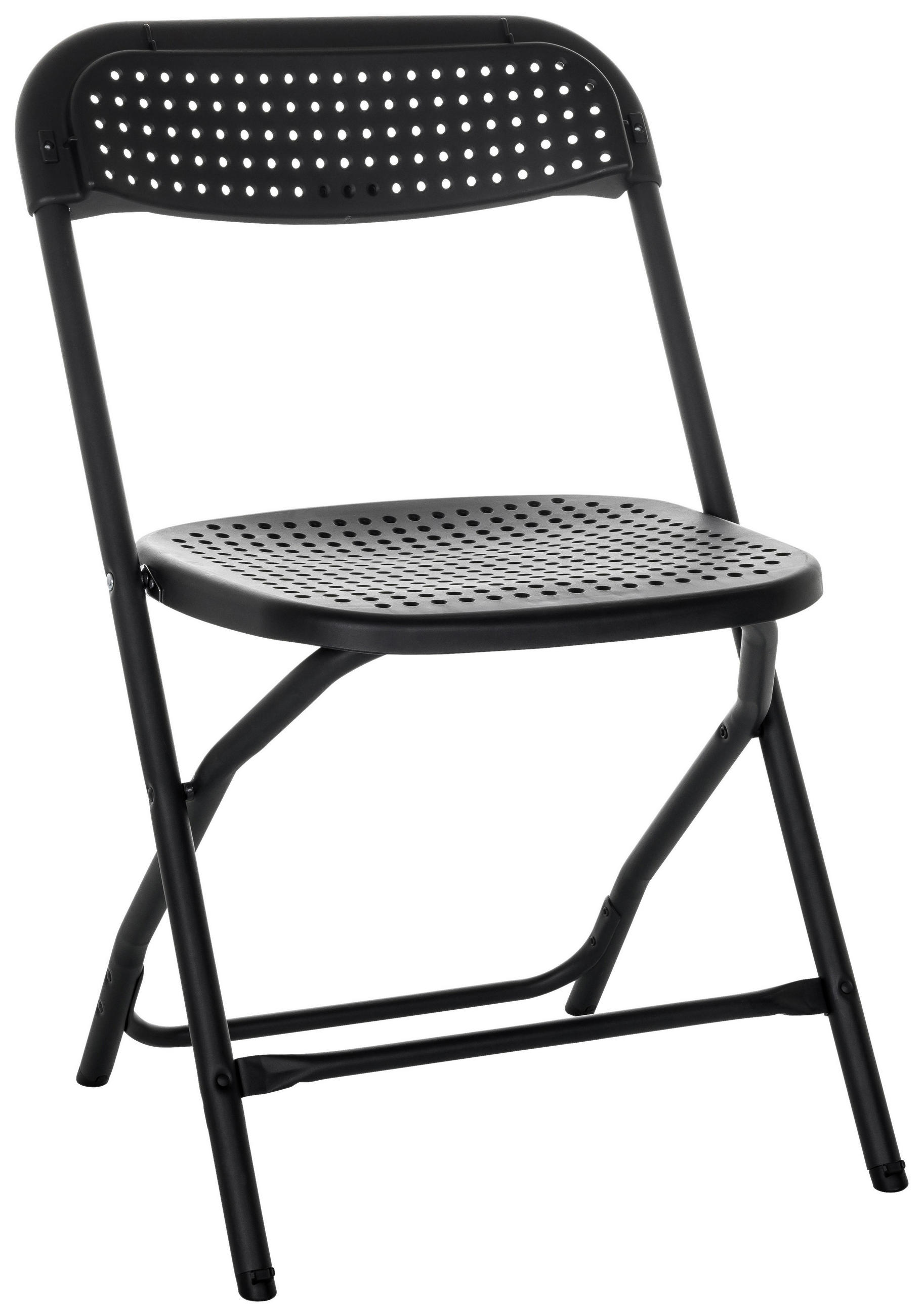 KLAPPSTUHL in Kunststoff Schwarz  - Schwarz, Basics, Kunststoff (51/80/52cm) - MID.YOU