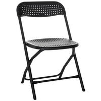KLAPPSTUHL Schwarz  - Schwarz, Basics, Kunststoff (51/80/52cm) - MID.YOU
