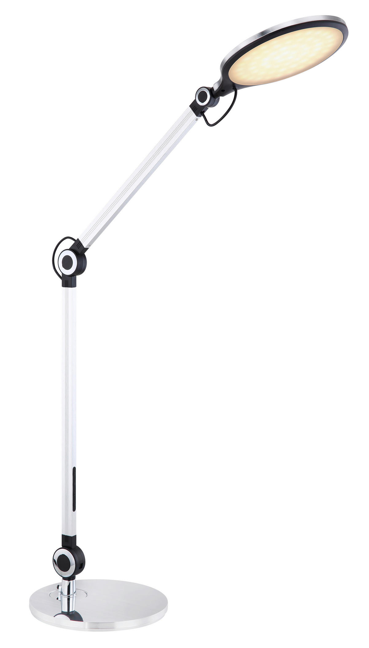 LED-SVETILKA ZA PISALNO MIZO     55,7/20/103,5 cm          - srebrne barve, Design, kovina/umetna masa (55,7/20/103,5cm) - Globo