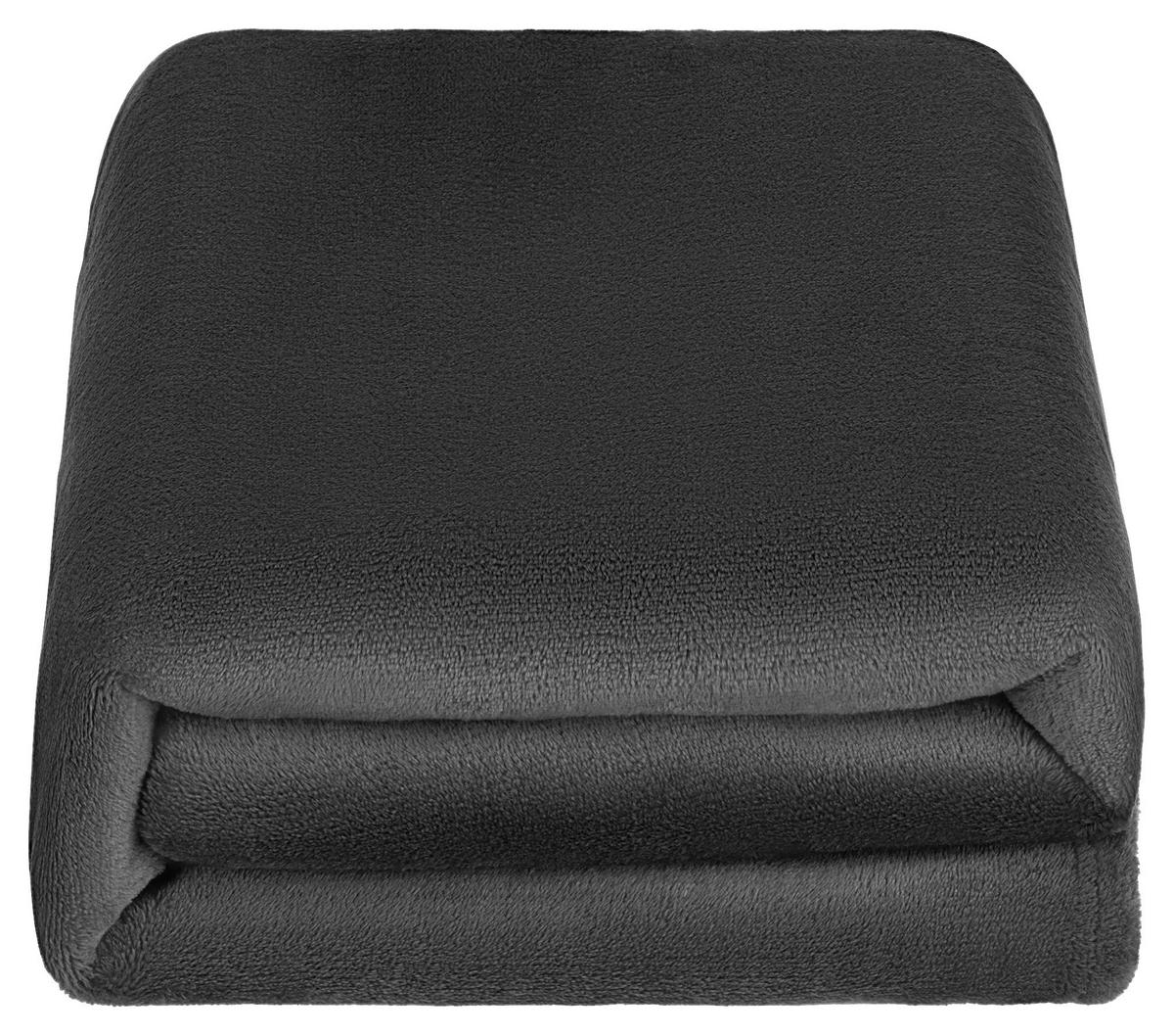 DEKA, 140/190 cm - antracitová, Basics, textil (140/190cm) - Novel