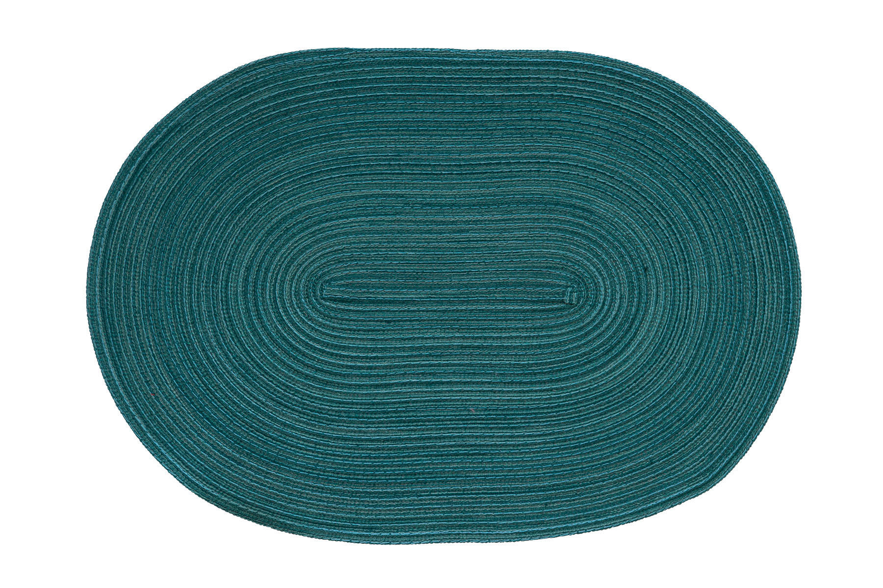 TISCHSET Basic Textil Textilgeflecht Petrol, Dunkelgrün 48/33 cm  - Dunkelgrün/Petrol, Basics, Textil (48/33cm)