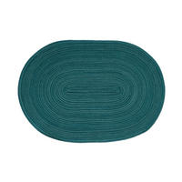 TISCHSET Basic Textil Textilgeflecht Petrol, Dunkelgrün 48/33 cm  - Dunkelgrün/Petrol, Basics, Textil (48/33cm)